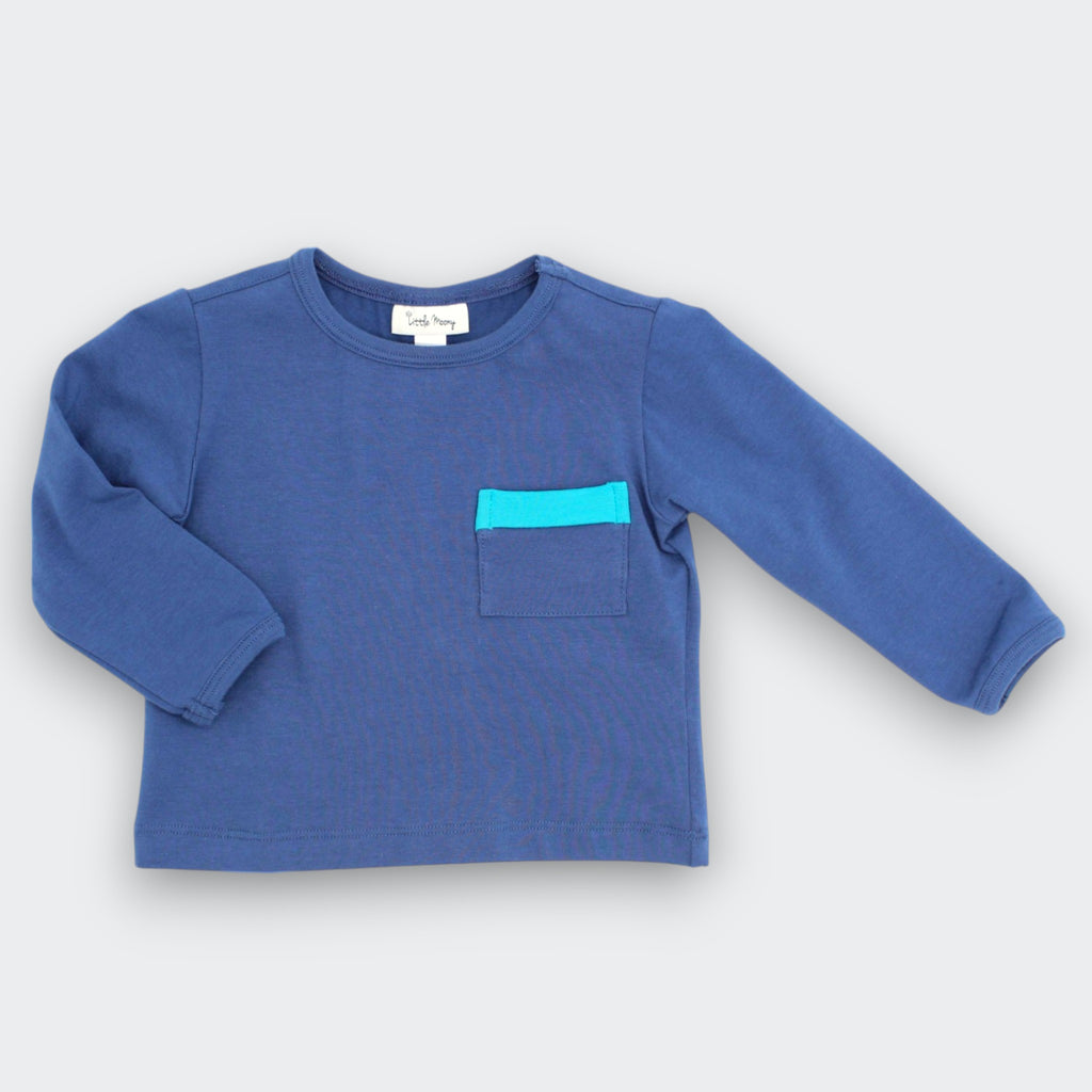 soft Sea Blue Long Sleeve Tee