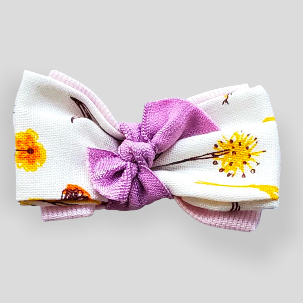 One of a Kind Hair Barrette-Floral with Lavender